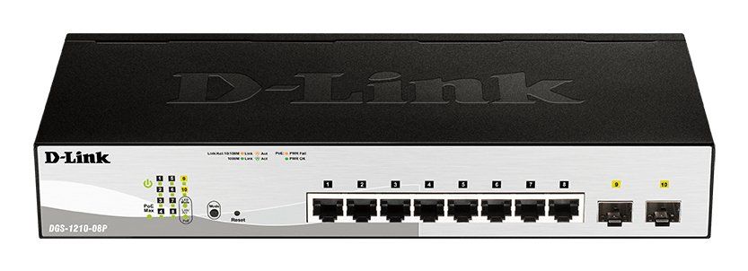 D-Link 8-Port Gigabit PoE Smart Managed Switch with 2 SFP ports - Image 1