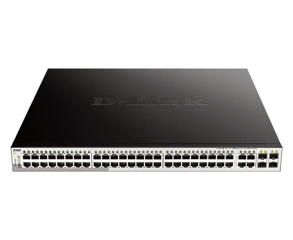 D-Link 52-Port PoE Gigabit Smart Managed Switch including 4 x 100/1000Mbps Combo Ports - Image 1