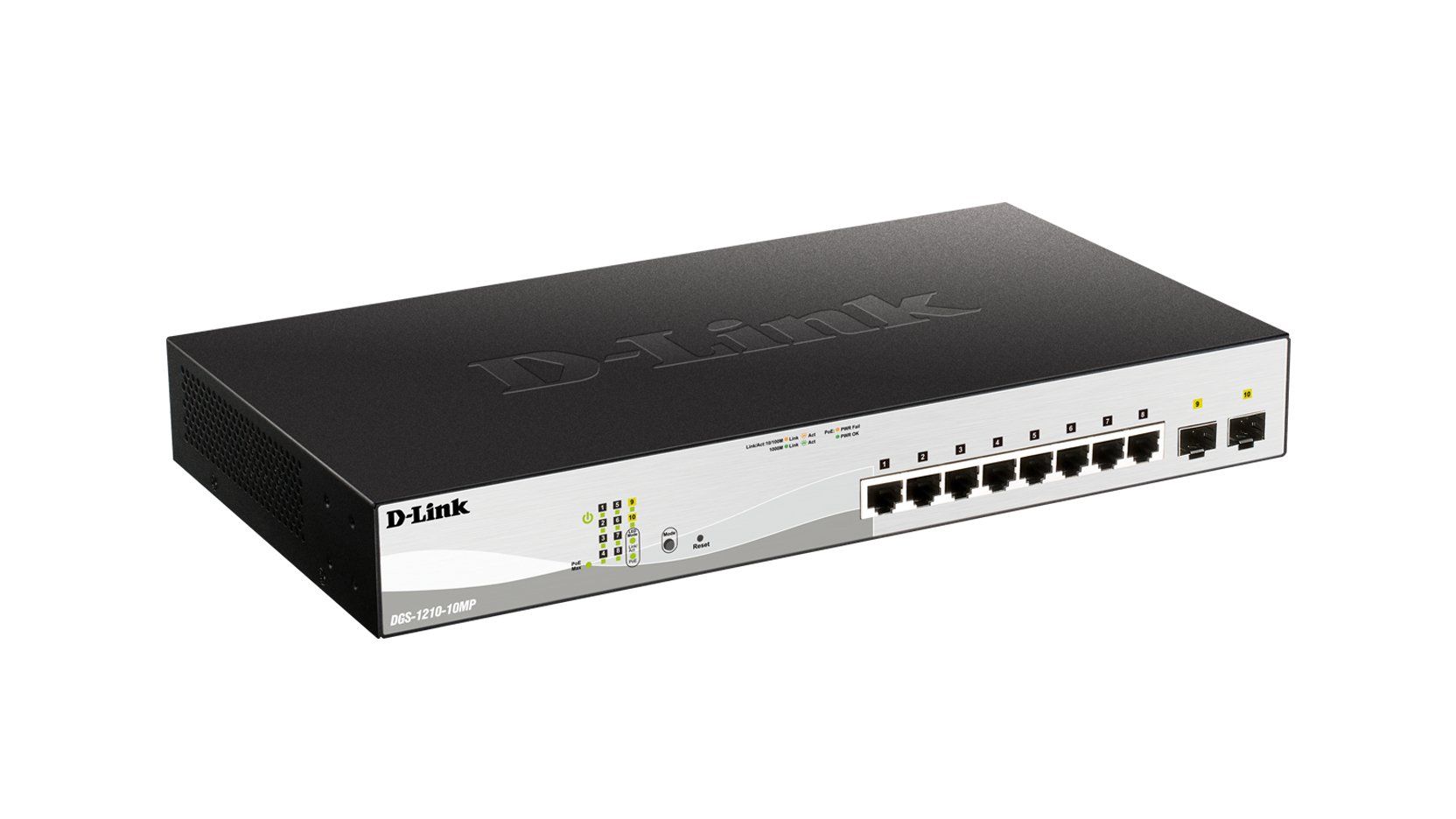D-Link 10-Port Gigabit PoE+ Smart Managed Switch including 2 SFP Ports - Image 1