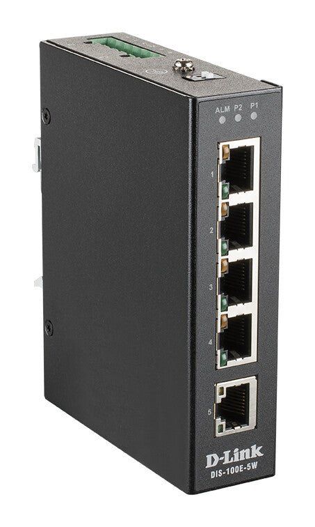 D-Link 5-Port Unmanaged Industrial Switch with 5 x 10/100 BaseT(X) por - Image 1