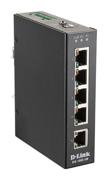 D-Link 5-Port Unmanaged Industrial Switch with 5 x 10/100 BaseT(X) por