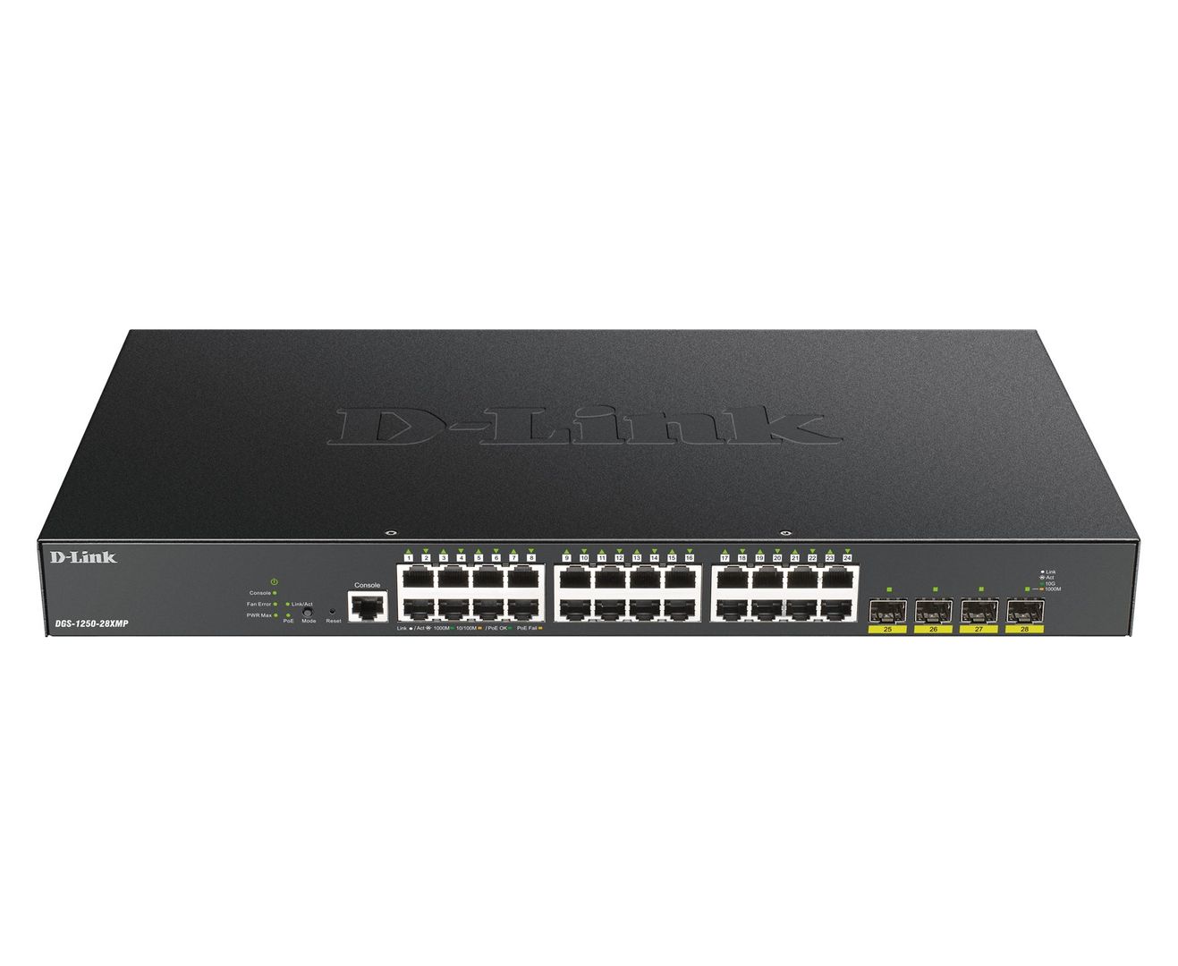 D-Link 24-port Gigabit PoE Smart Managed Switch with 4x 10G SFP+, 370Watts - Image 1