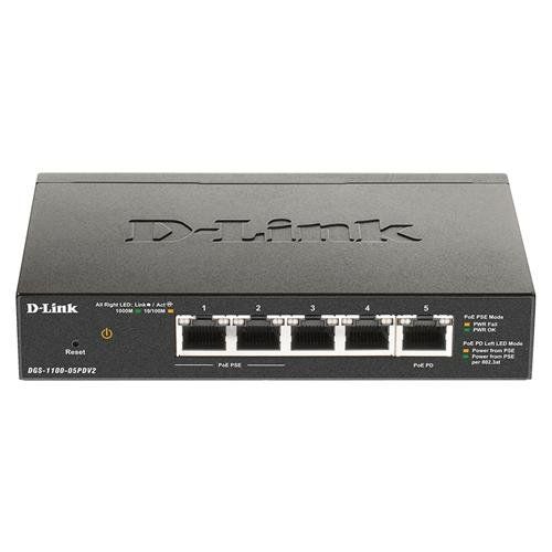 D-Link 5-Port Gigabit PoE Smart Managed Switch with 1 PD port - Image 1