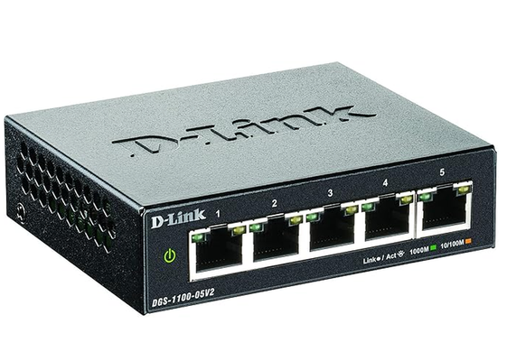 D-Link DGS-1100-05V2/E network switch Managed L2 Gigabit Ethernet (10/ - Thumbnail 2
