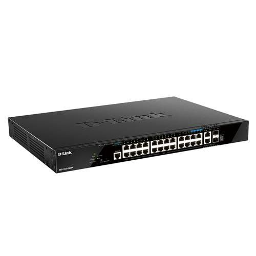 D-Link 28-Port Gigabit Stackable POE+ Smart Managed Switch with 2 x 10GBase-T & 2 x 10G SFP+ - Image 1