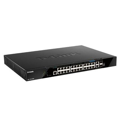 D-Link 28-Port Gigabit Stackable POE+ Smart Managed Switch with 2 x 10GBase-T & 2 x 10G SFP+