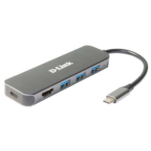 D-Link 5-in-1 USB-C Hub with HDMI/Power Delivery - Image 1