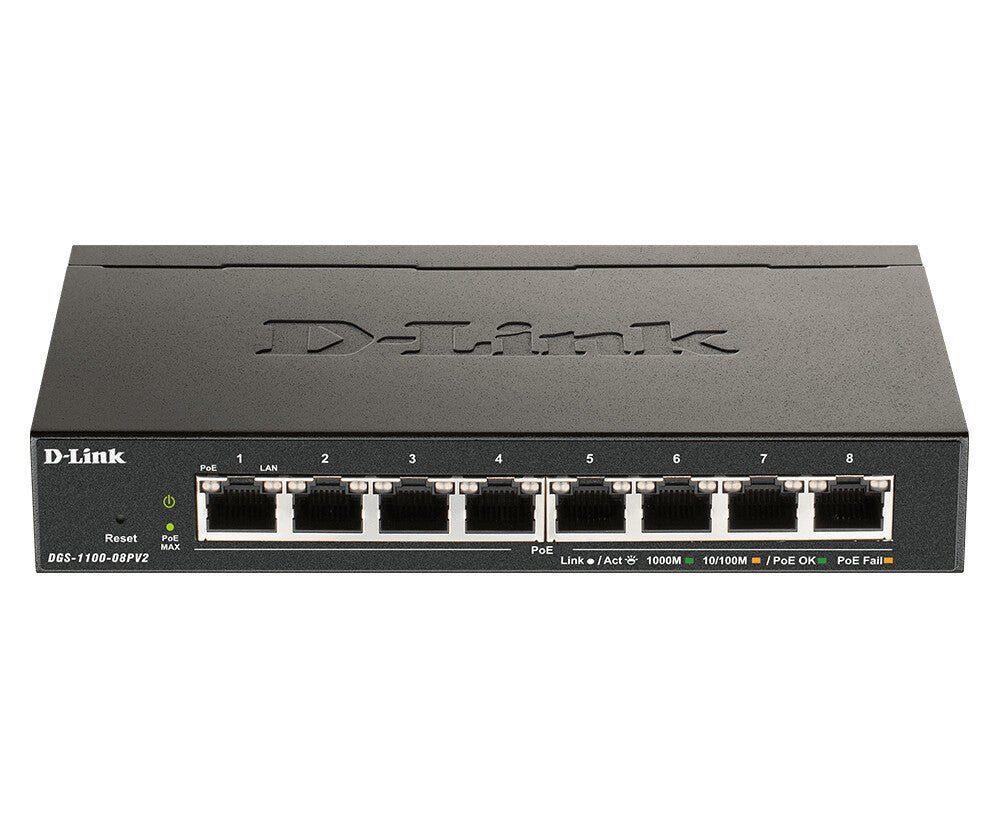 D-Link DGS-1100-08PV2/B network switch Managed L2/L3 Gigabit Ethernet - Image 1