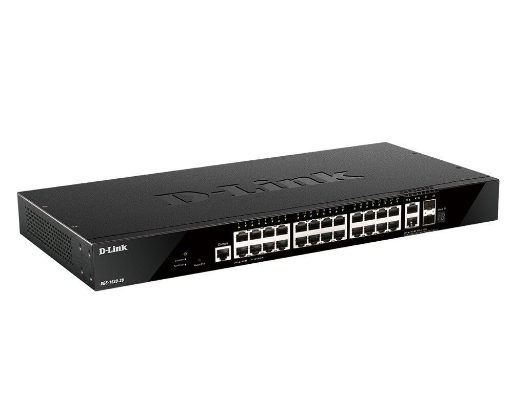 D-Link DGS-1520-28/E network switch Managed L3 10G Ethernet (100/1000/ - Image 1