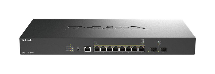D-Link DXS-1210-10MP 10-Port 10G Multi-Gigabit PoE++ Smart Managed Switch with 2 x 10G SFP+ Ports - Image 1