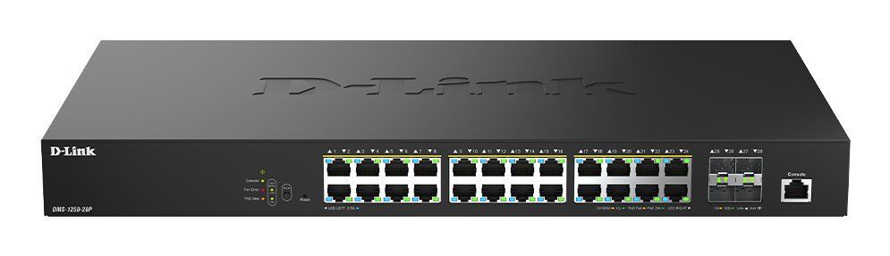D-Link 28-Port 2.5G Multi-Gigabit PoE++ Smart Managed Switch with 4 x 10G SFP+ Ports - Image 1