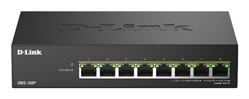D-Link 8-Port 2.5G Multi-Gigabit PoE++ Unmanaged Switch - Image 1