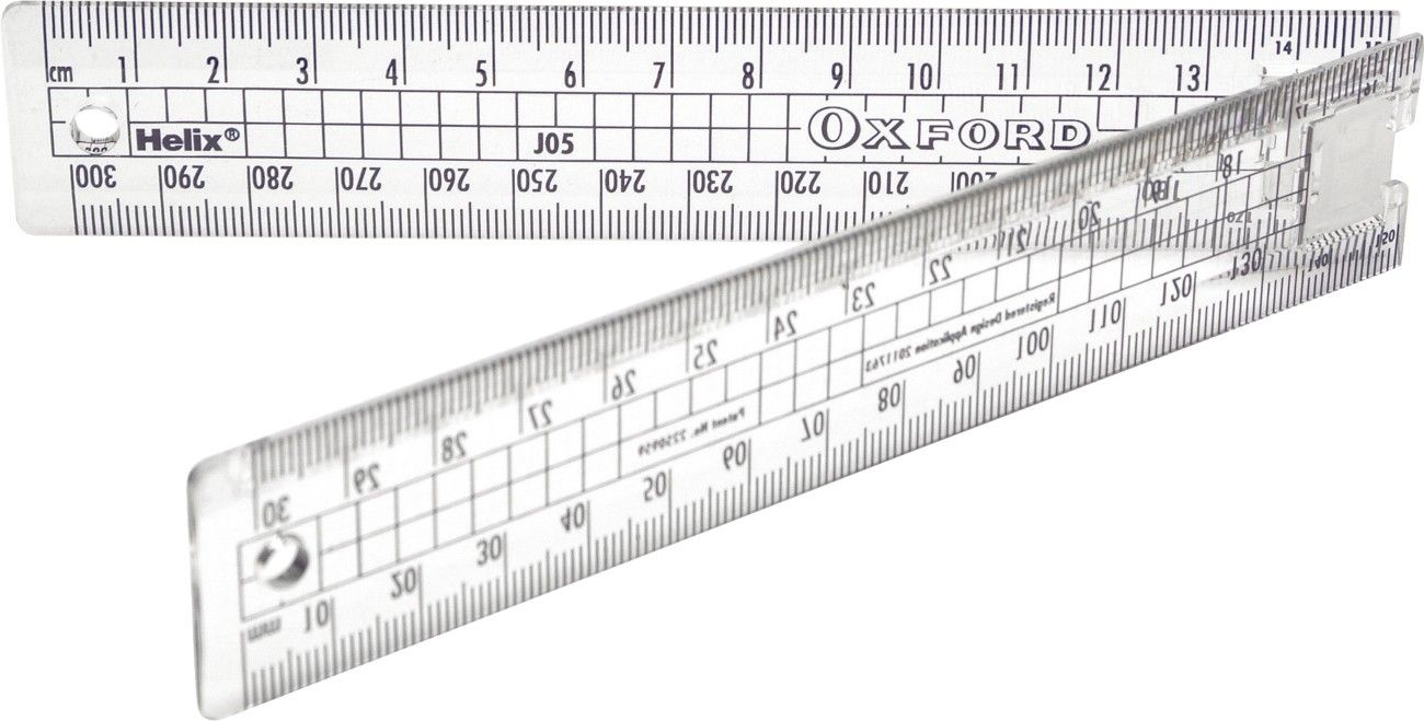 Helix Folding Metric Ruler - Clear - Image 1
