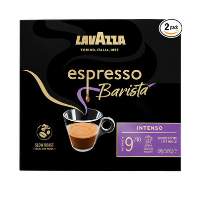 Lavazza Espresso Barista Ground Coffee Intenso - 2x250g - Thumbnail 2
