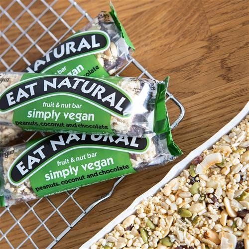 Eat Natural Simple Vegan Fruit & Nut Gluten Free Bar 40g (Pack 12 - Image 1
