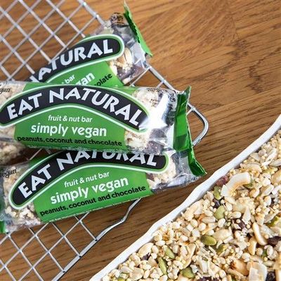 Eat Natural Simple Vegan Fruit & Nut Gluten Free Bar 40g (Pack 12