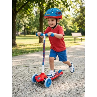 Marvel Spider-Man 3-Wheel Twist Scooter - Red - Thumbnail 2