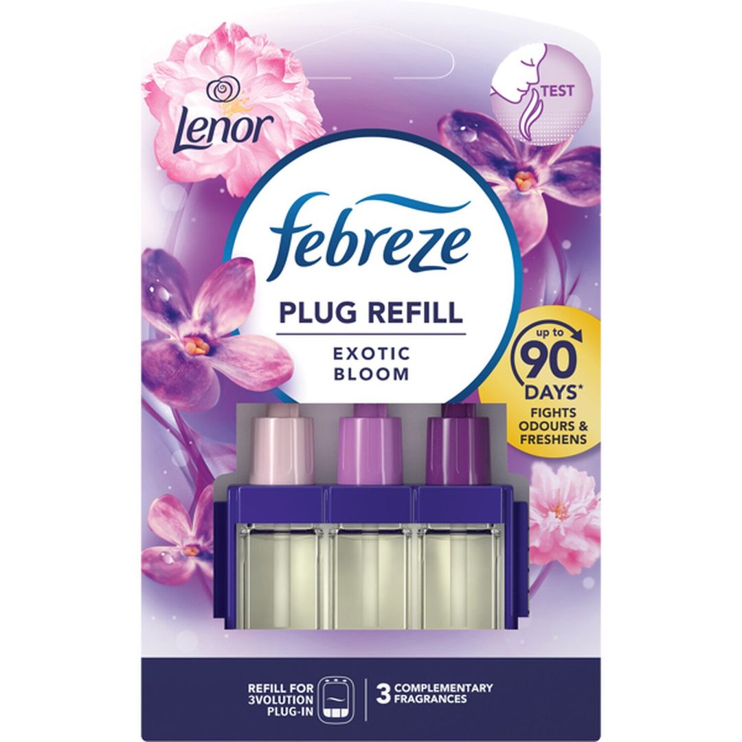 Febreze 3Volution Plug-In Refill 20ml - Exotic Bloom - Image 1