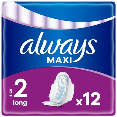 Pack of 12 Always Maxi Sanitary Pads with Wings - Thumbnail 2