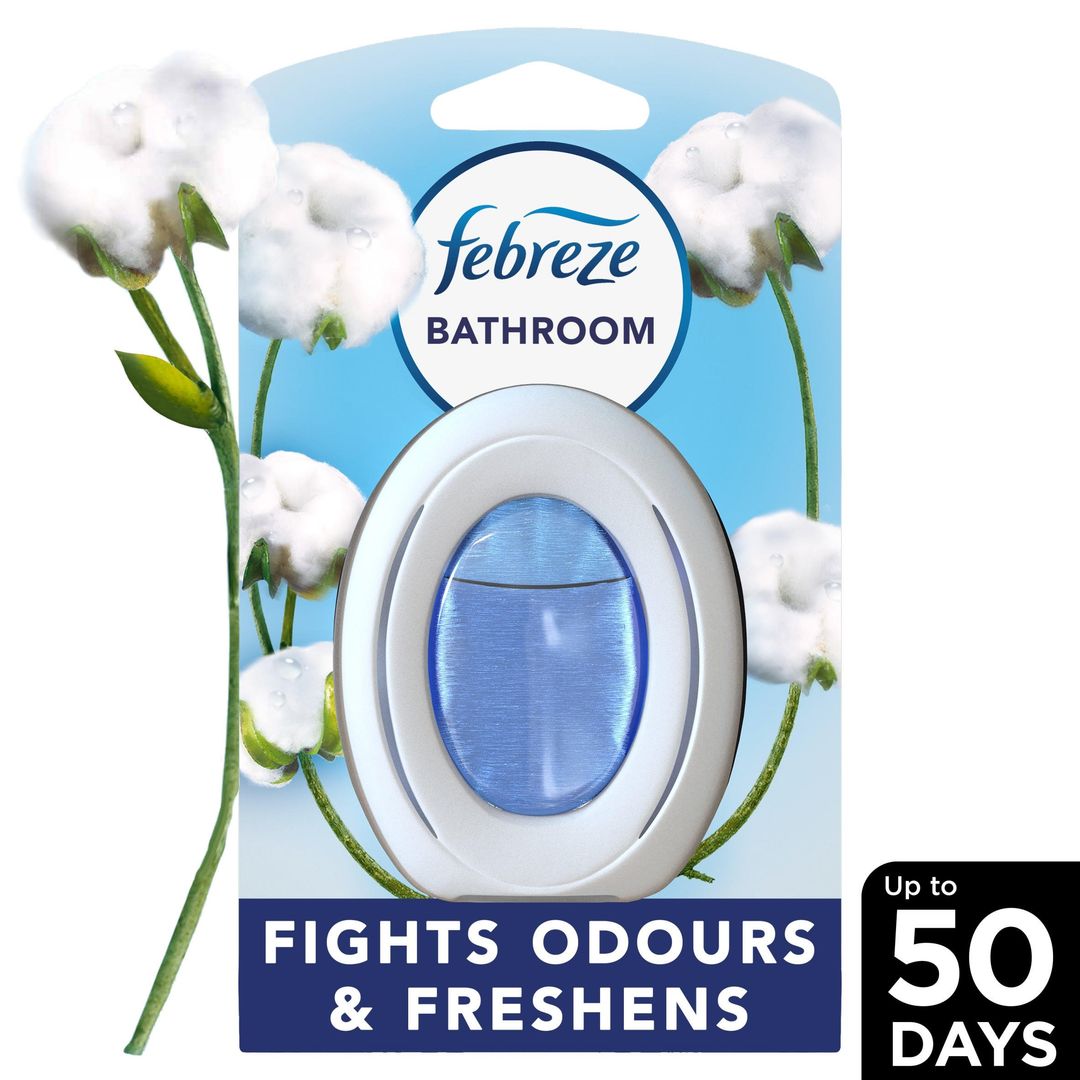Febreze Bathroom, Air Freshener Cotton Fresh, 1 Unit - Image 1