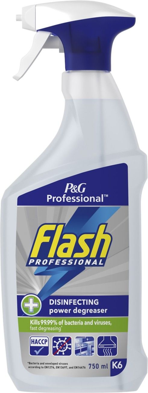 Flash Professional K6 Disinfecting Degreaser Cleaner Spray 750ml PGP141 - Image 1
