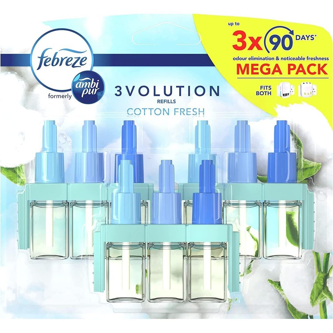Pack of 3 Febreze Plug In Refills - Cotton Fresh - Image 1