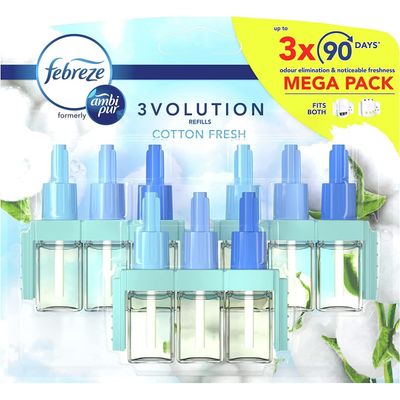 Pack of 3 Febreze Plug In Refills - Cotton Fresh