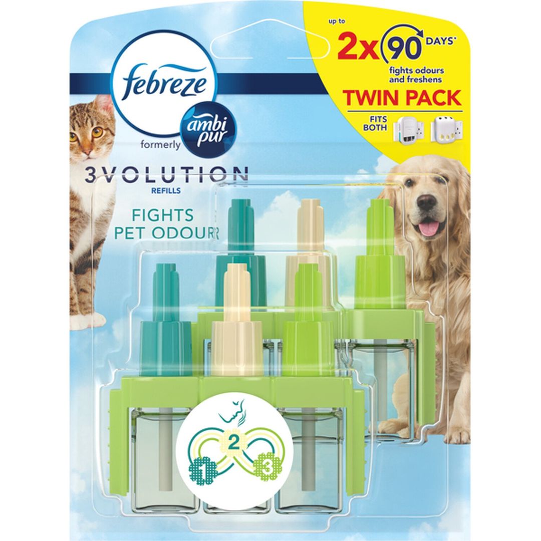 Pack of Two Febreze 3Volution Refill - Fights Pet Odour - Image 1