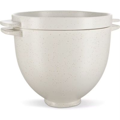 KITCHENAID Ceramic Mixing Bowl with Lid - Cream, Cream