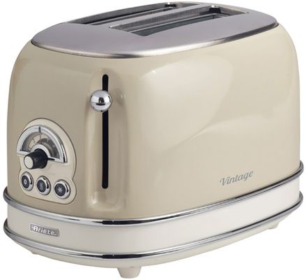 Ariete AR5513 Vintage 2 Slice Toaster - Cream