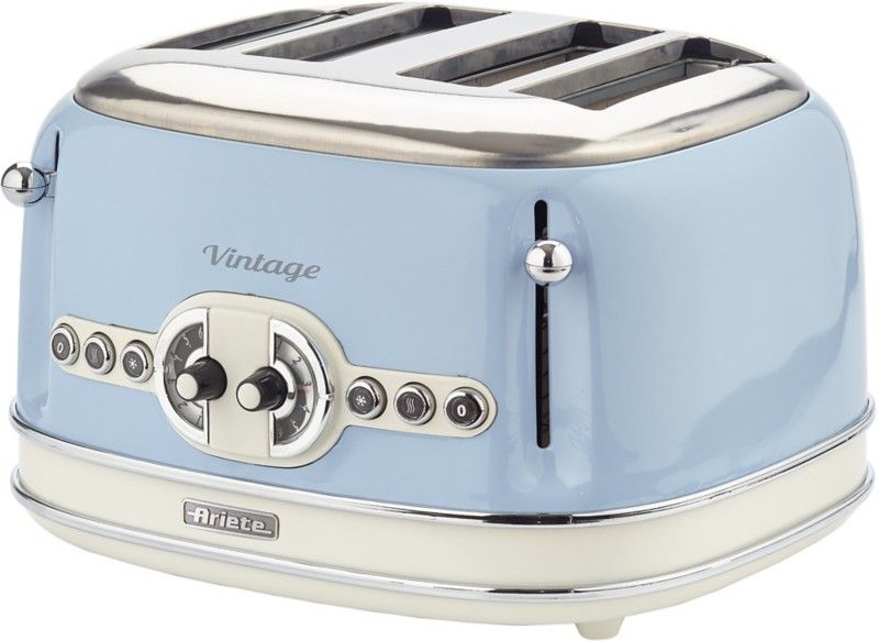 Ariete AR5605 Vintage 4 Slice Toaster - Blue - Image 1