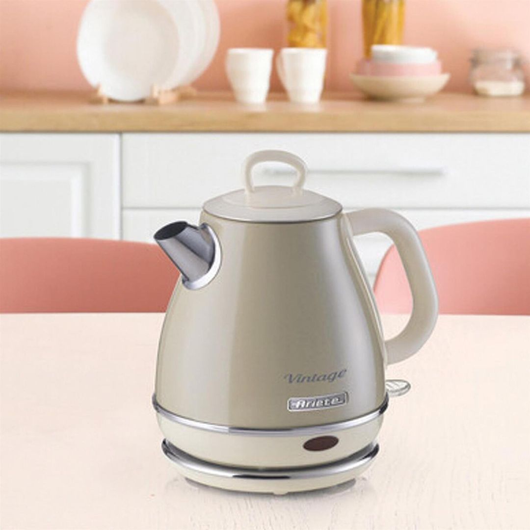ARIETE Vintage 2868 Jug Kettle - Beige, Brown - Image 1