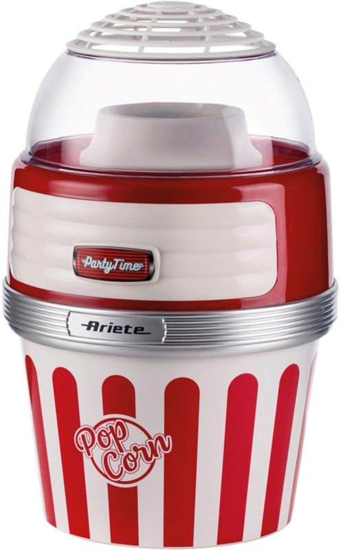 Red Retro Popcorn Maker with Serving Bowl - Red - Image 1