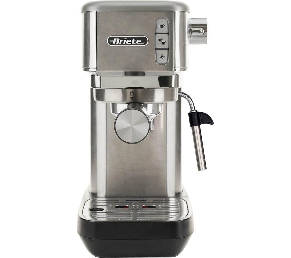 Metal Slim Espresso Coffee Maker - Stainless Steel - Image 1