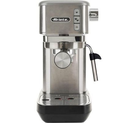 Metal Slim Espresso Coffee Maker - Stainless Steel