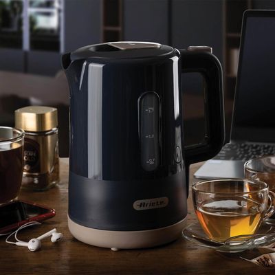 ARIETE Breakfast 2846 Jug Kettle - Black & Dark Grey, Black,Silver/Grey