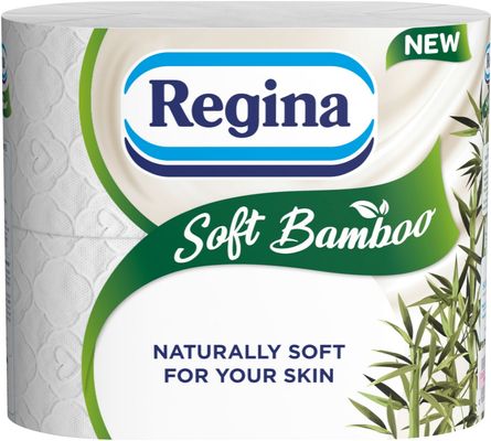 Regina Soft Bamboo Toilet Tissue, 3-Ply, 4 Rolls - Thumbnail 2