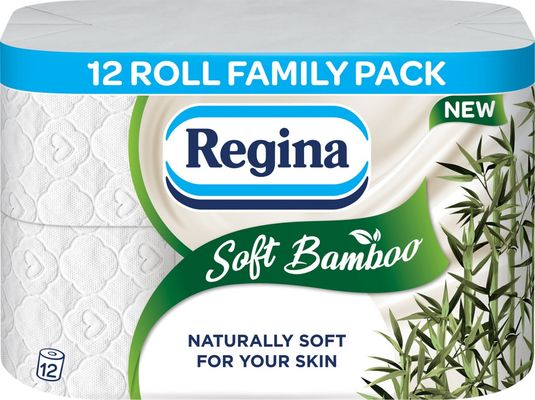 Regina Soft Bamboo Toilet Tissue, 3-Ply, 12 Rolls - Thumbnail 2