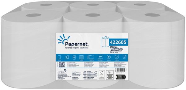 Papernet 150m white centrefeed Hand Towels, 16.5 high, 17gsm