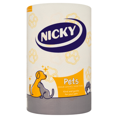 Nicky Pets Odour Control Paper Roll - White