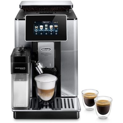 DELONGHI PrimaDonna Soul ECAM610.75 Smart Bean to Cup Coffee Machine - Silver & Black, Black,Silver/Grey