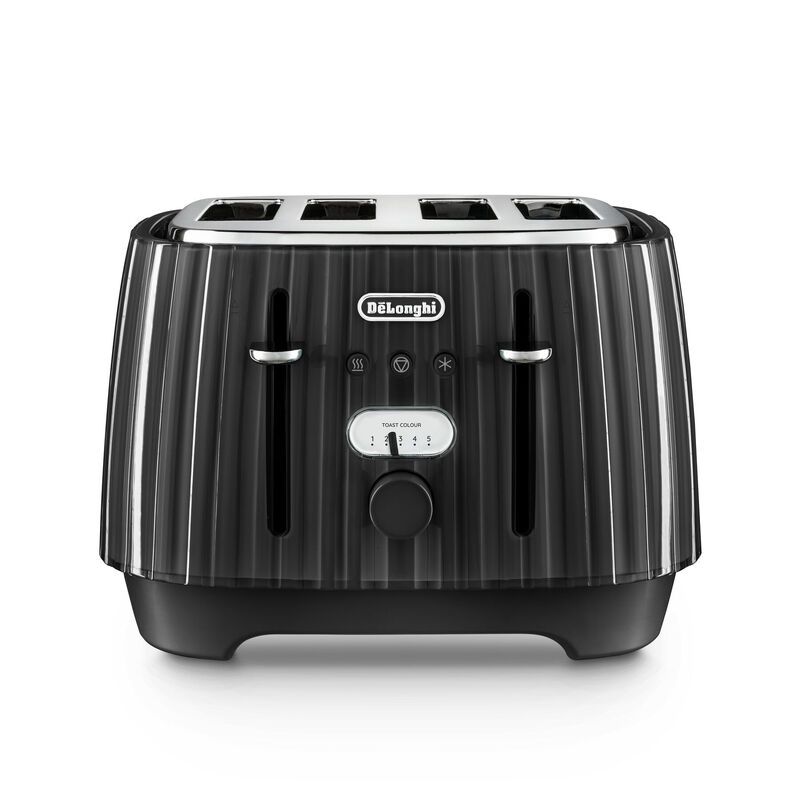 DeLonghi 4 Slice Ballerina Toaster - Black - Image 1
