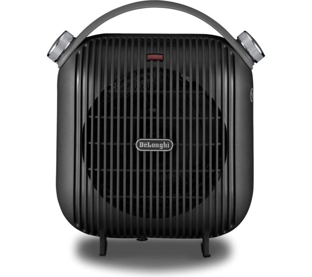 Delonghi 2.4KW Capsule Hobby Fan Heater - Black - Image 1