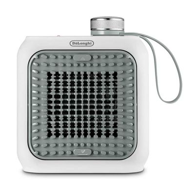 De'Longhi Capsule Personal Desk Fan Heater Sage Green HFX10B03.GR - Green