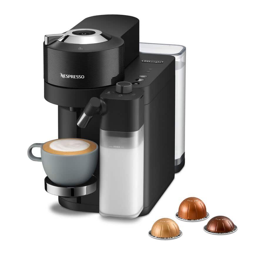 Nespresso by Delonghi Vertuo Lattissima Pod Coffee Machine ENV300.B - Black - Image 1