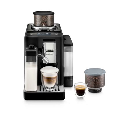 DELONGHI Rivelia EXAM440.55.B Bean to Cup Coffee Machine - Black, Black,Silver/Grey