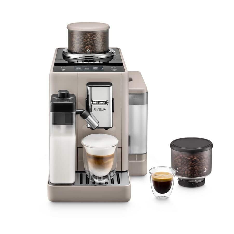 DELONGHI Rivelia EXAM440.55.BG Bean to Cup Coffee Machine - Beige, Brown,Cream - Image 1