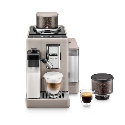 DELONGHI Rivelia EXAM440.55.BG Bean to Cup Coffee Machine - Beige, Brown,Cream