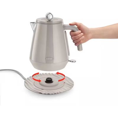 De'Longhi Eclettica Kettle Biscuit Beige KBY3001.BG - Beige - Thumbnail 2