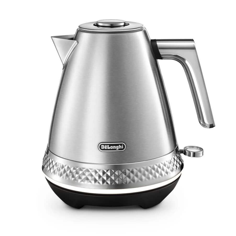 DELONGHI Diadema KBV3001.M Jug Kettle - Stainless Steel, Stainless Steel - Image 1